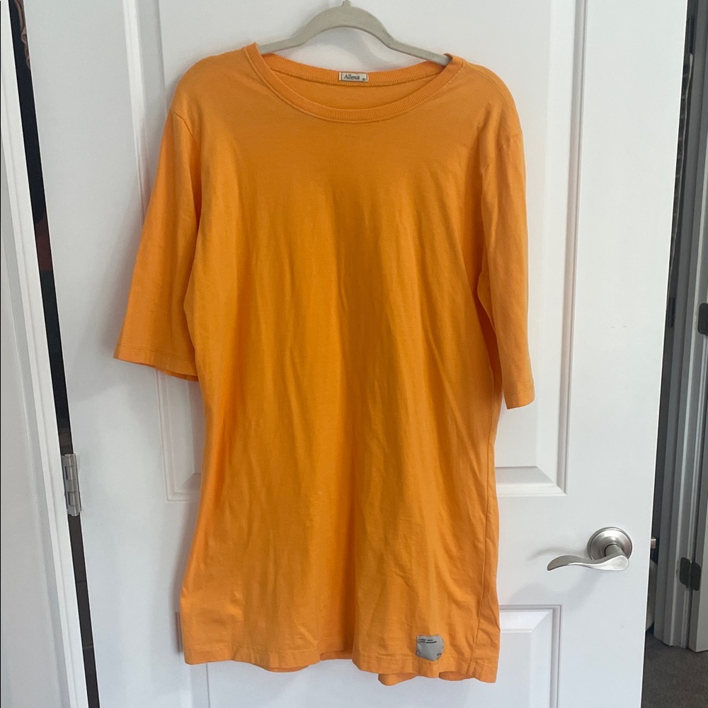 Allesa Orange Mini Tshirt Dress